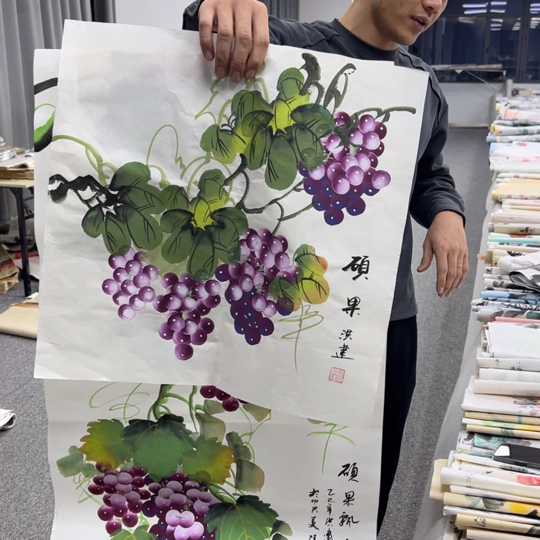 国画纯手绘字画宣纸