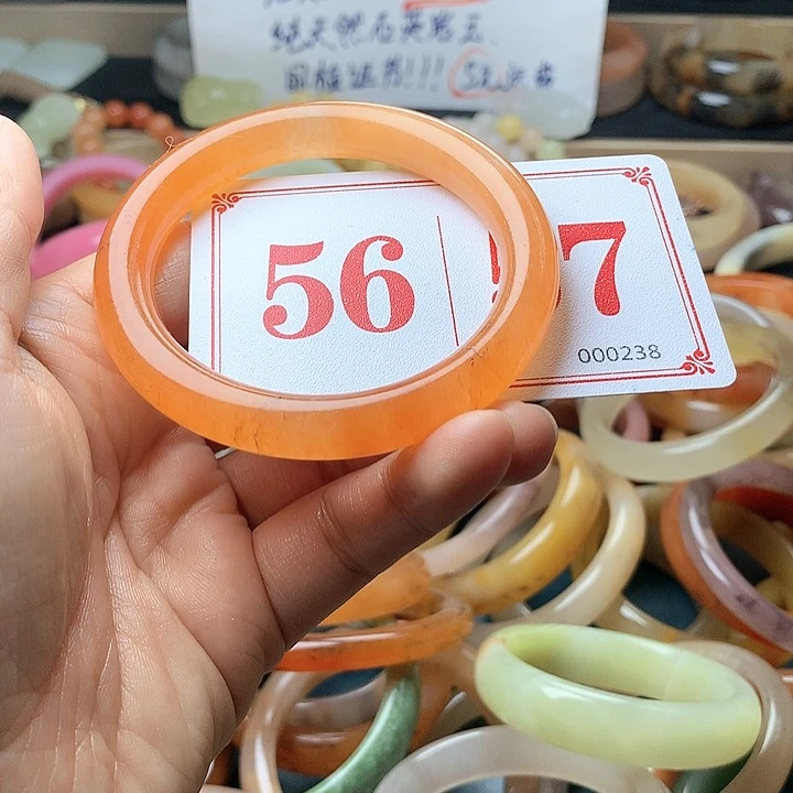 石英质玉（黄龙玉）未镶嵌手镯