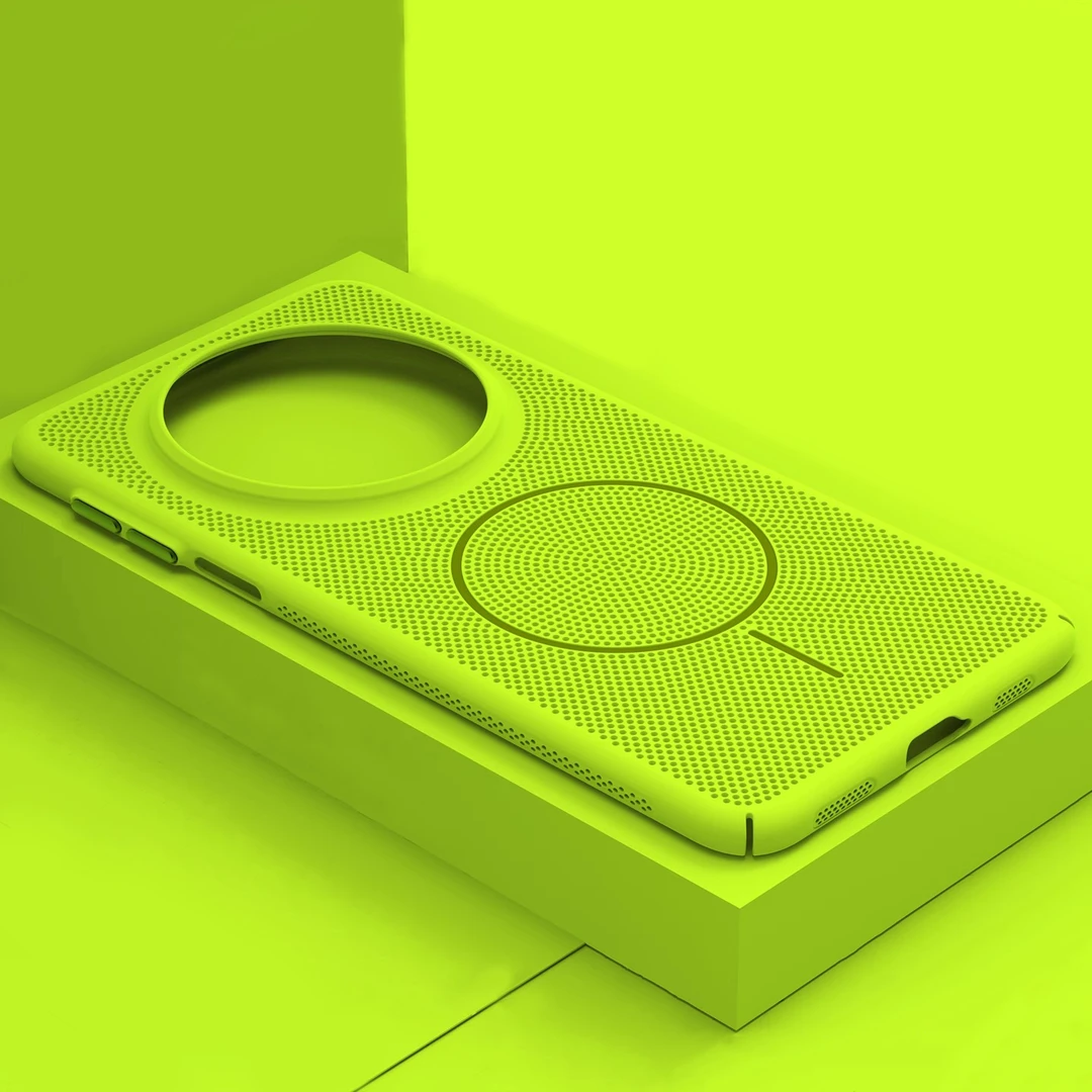 适用华为mate80promax手机壳新款mate70蜂窝散热孔60磁吸肤感防摔