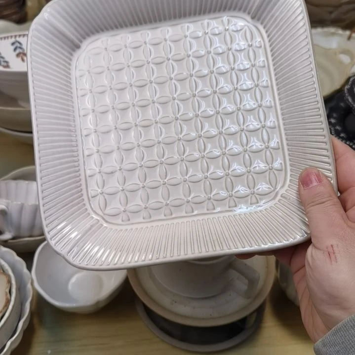 瓷片微瑕奈良方盘三个一组