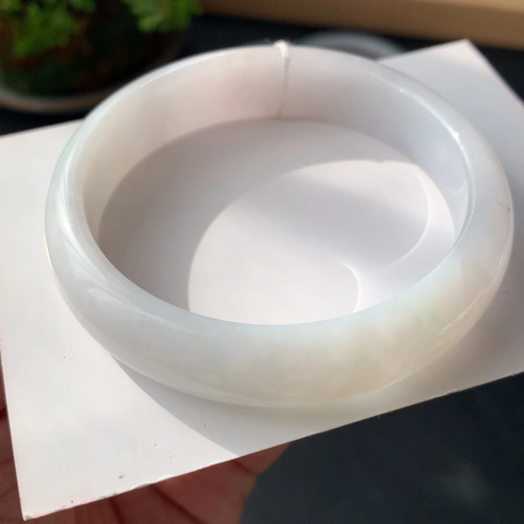 翡翠未镶嵌手镯34号53.7-12.2-6.7