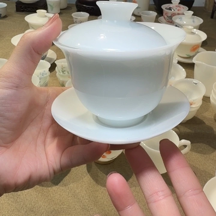 微瑕冰种专场三才盖碗盖下180