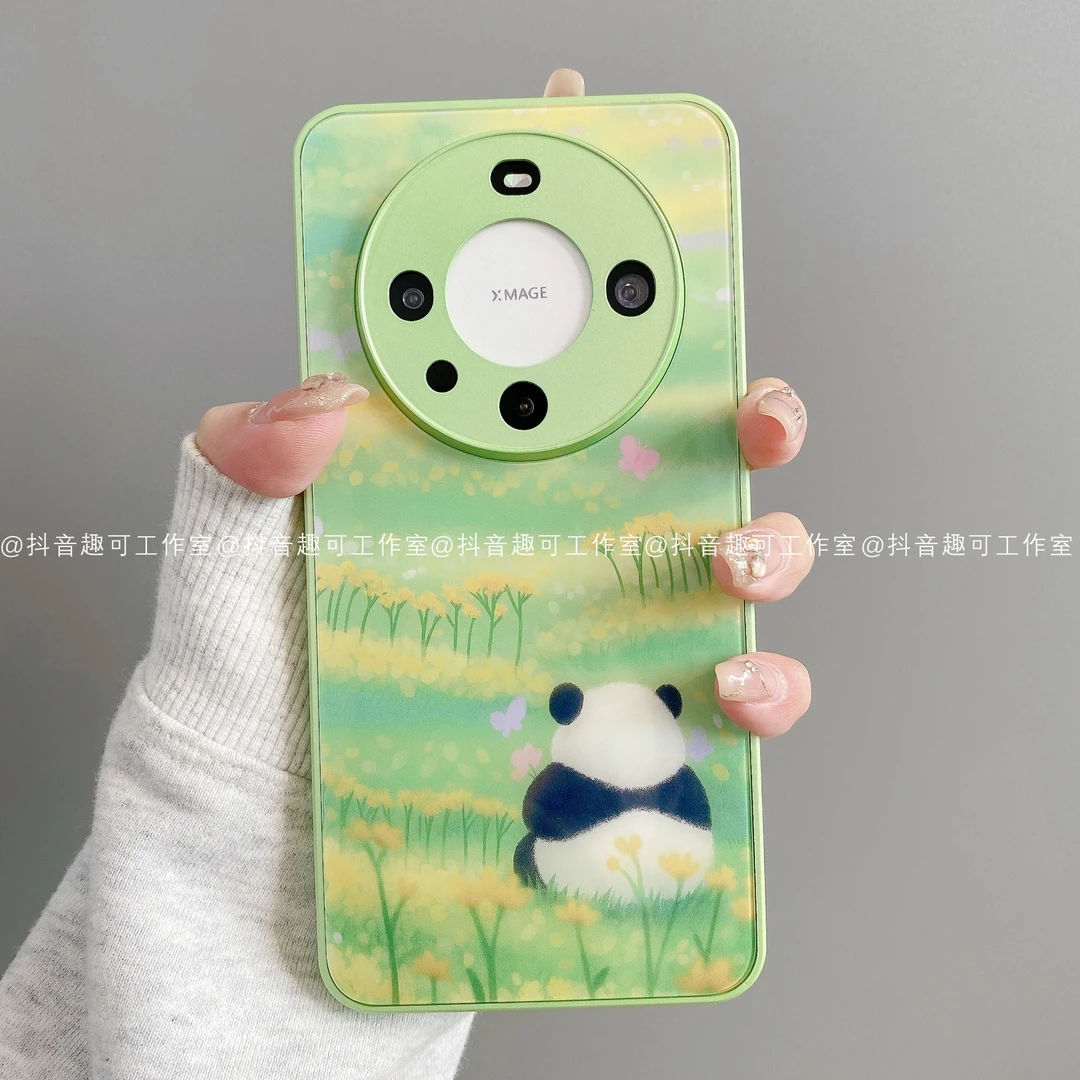 金属玻璃适用华为mate70pro/60/50/40/30苹果16pro小米熊猫手机壳