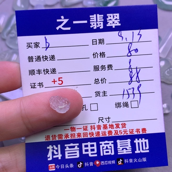 颈饰未镶嵌翡翠B***~