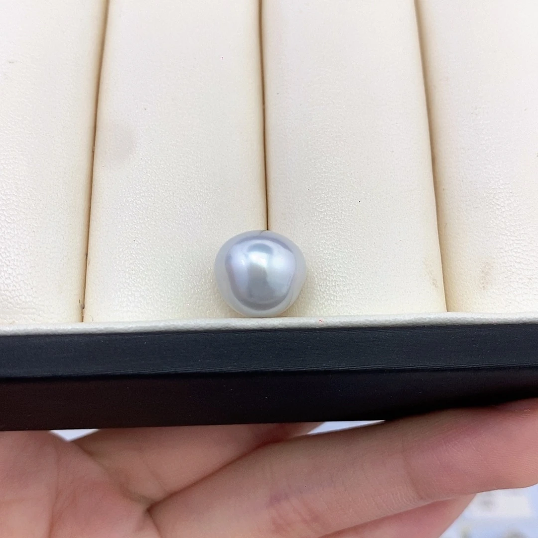未镶嵌耳饰海水珍珠11.2mm澳白