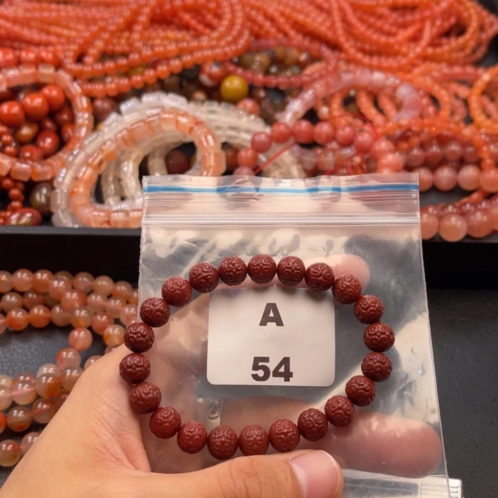 南红玛瑙未镶嵌多样性发货默认微瑕称重9mm