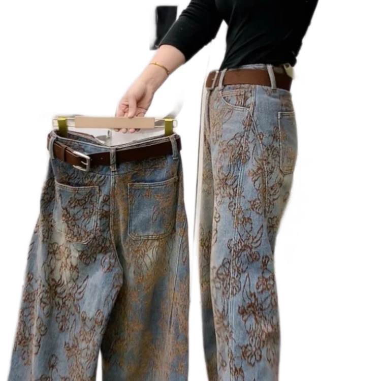 5583款牛仔加厚弯刀裤