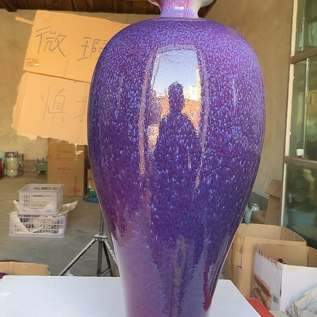 陶摆件郑家钧窑摆件微瑕