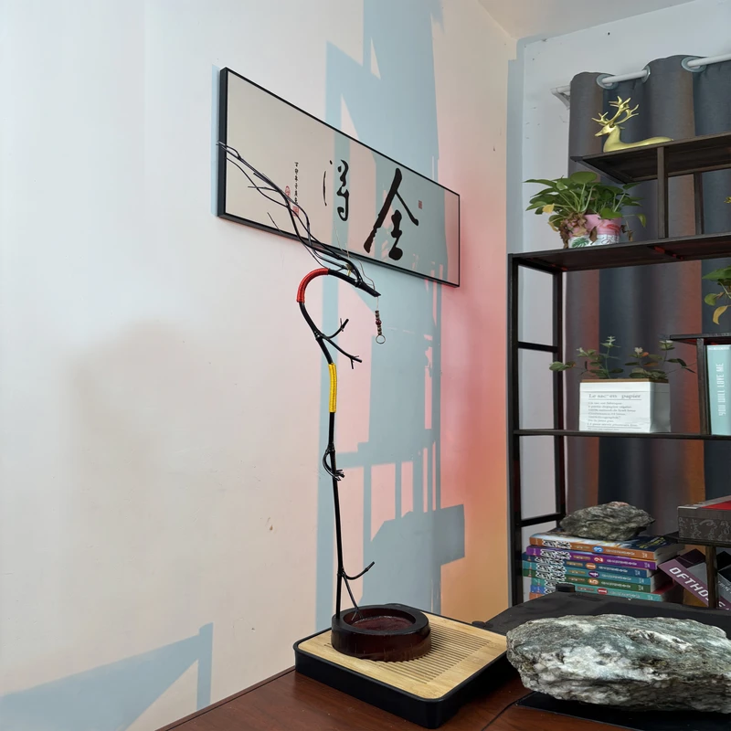 【大漆工艺】手工竹制龙挂香雅致茶室书房卧室居家商务（六爪通用款