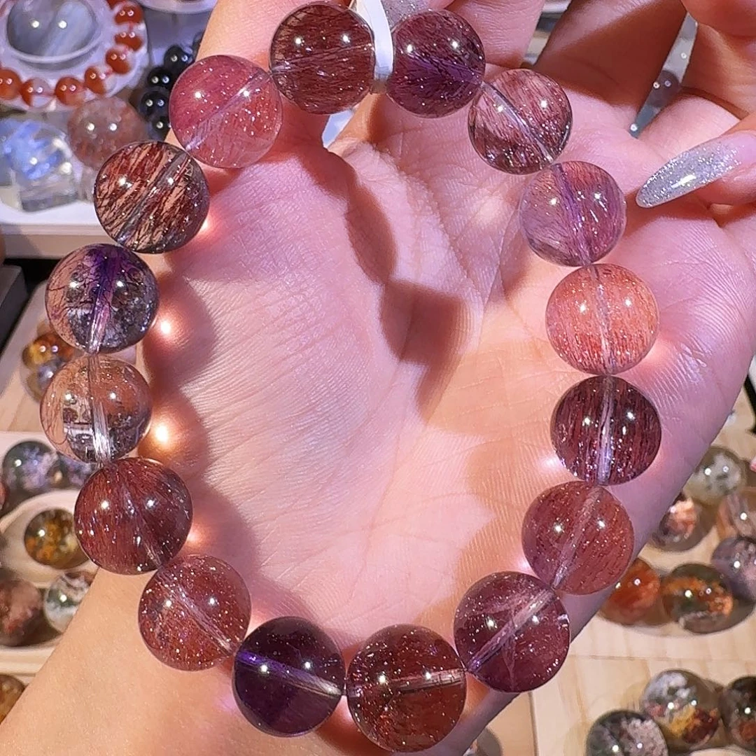 水晶手链未镶嵌天然水晶超七手串2