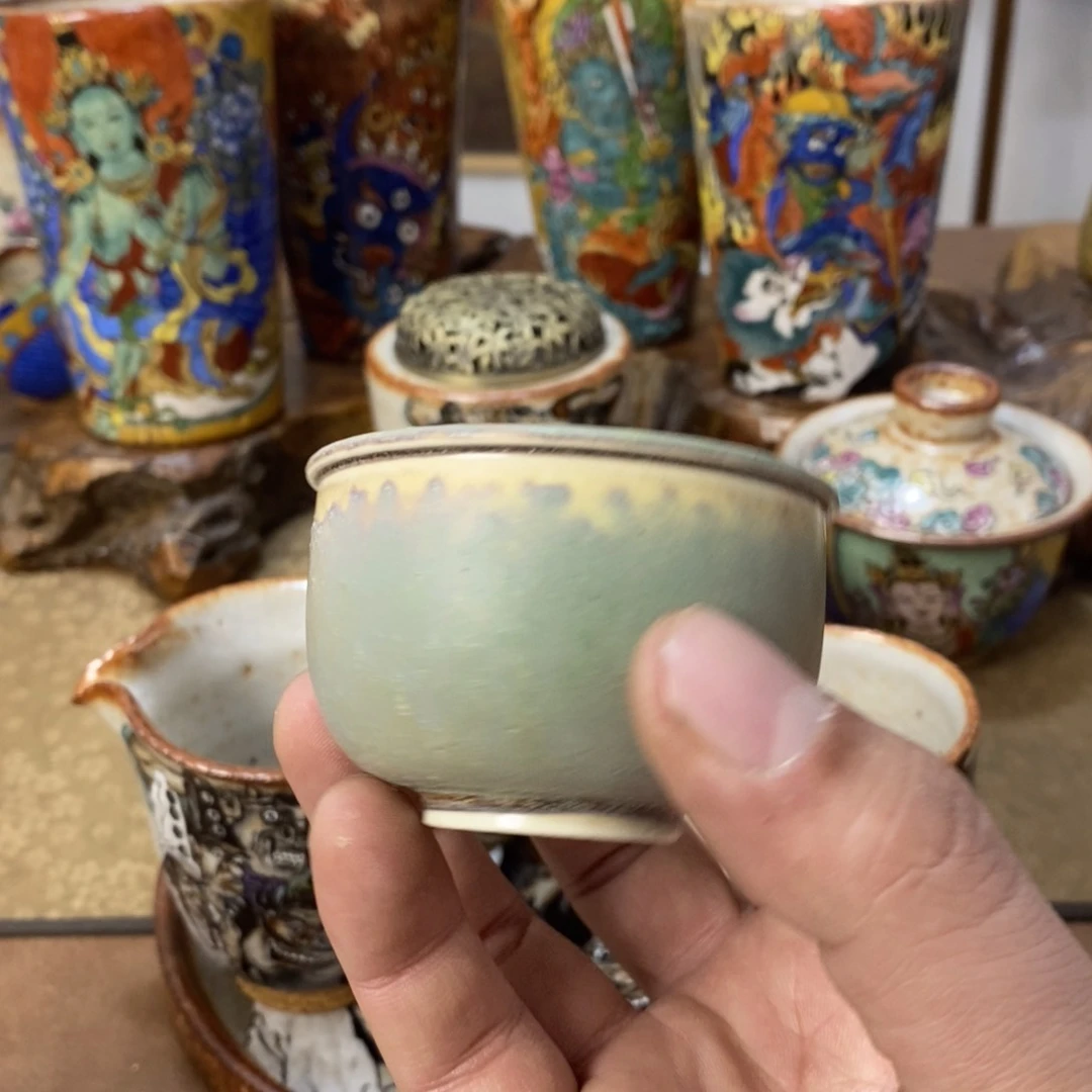 手工微瑕窑变杯杯