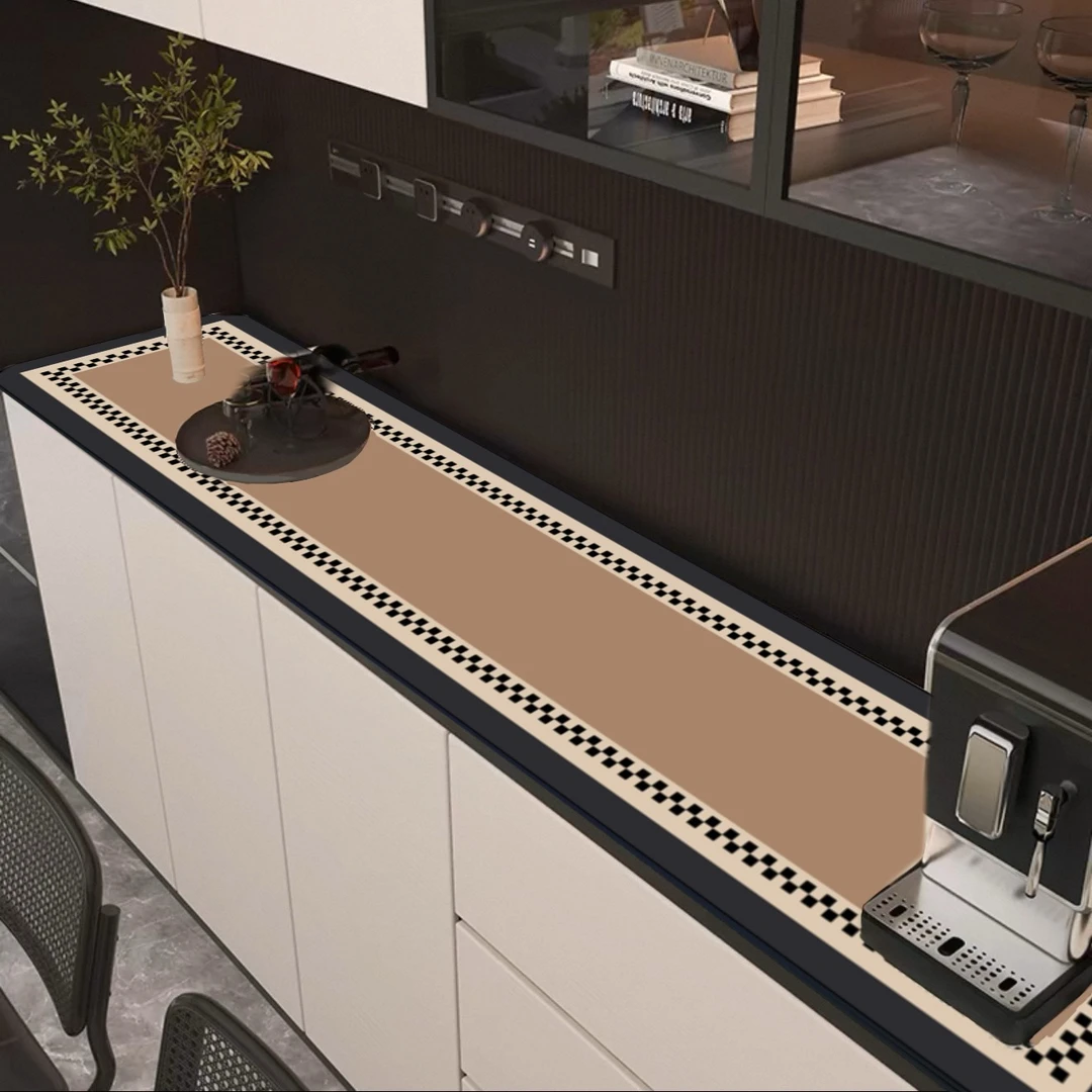 印象-571【40x200】硅藻泥复古吸水防滑玄关餐边柜鞋柜保护桌垫