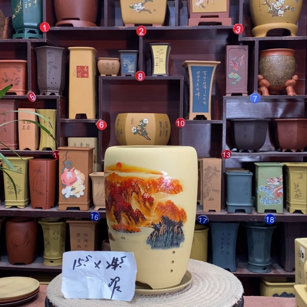紫砂艺术紫砂花盆