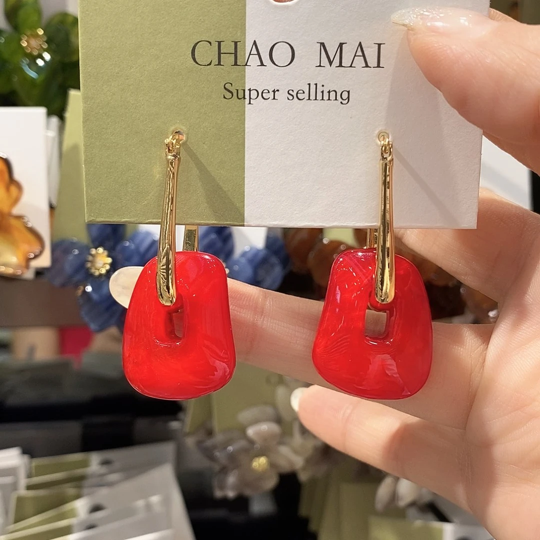 铜合金925银树脂红色包包