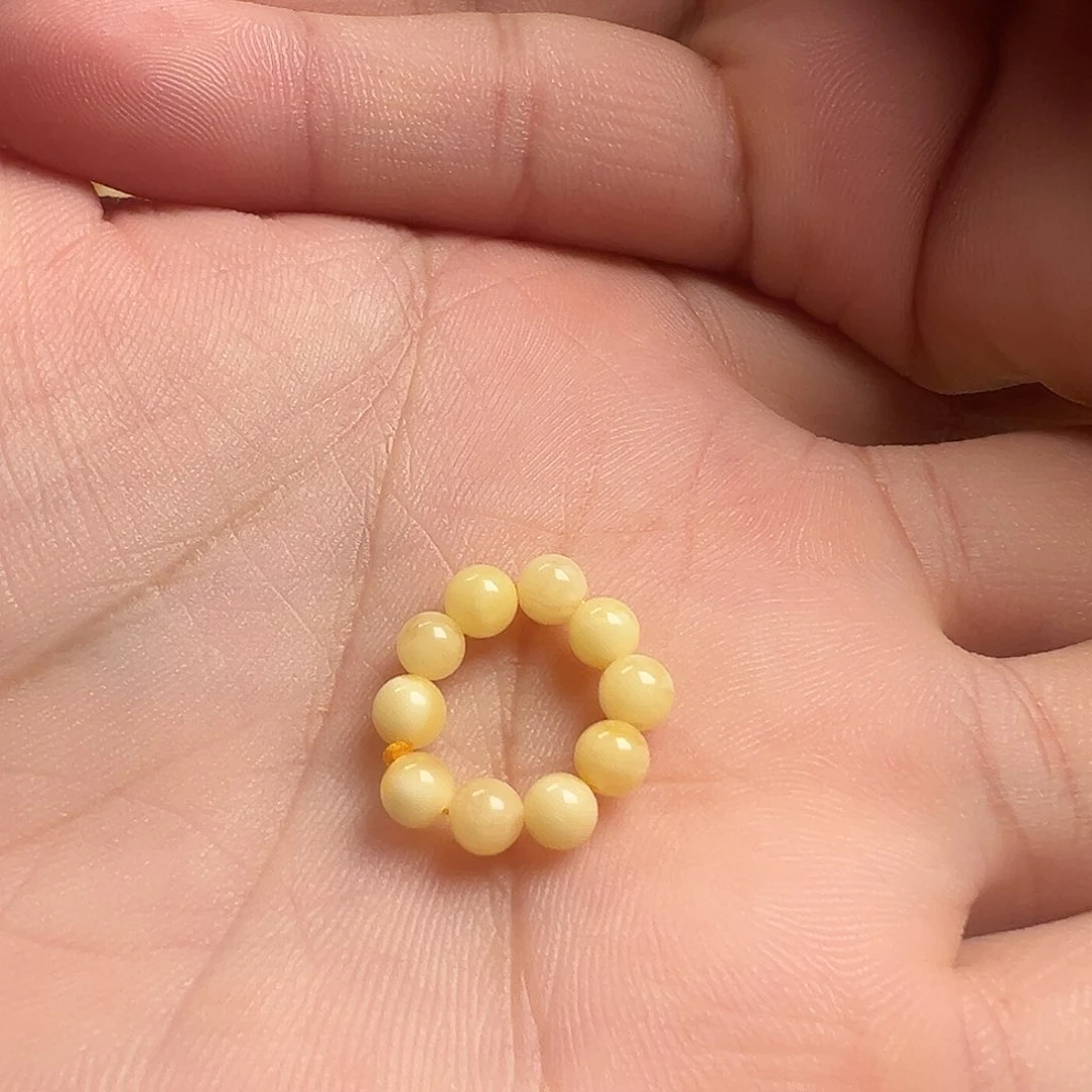 蜜蜡颈饰未镶嵌蜜蜡小米珠跑环