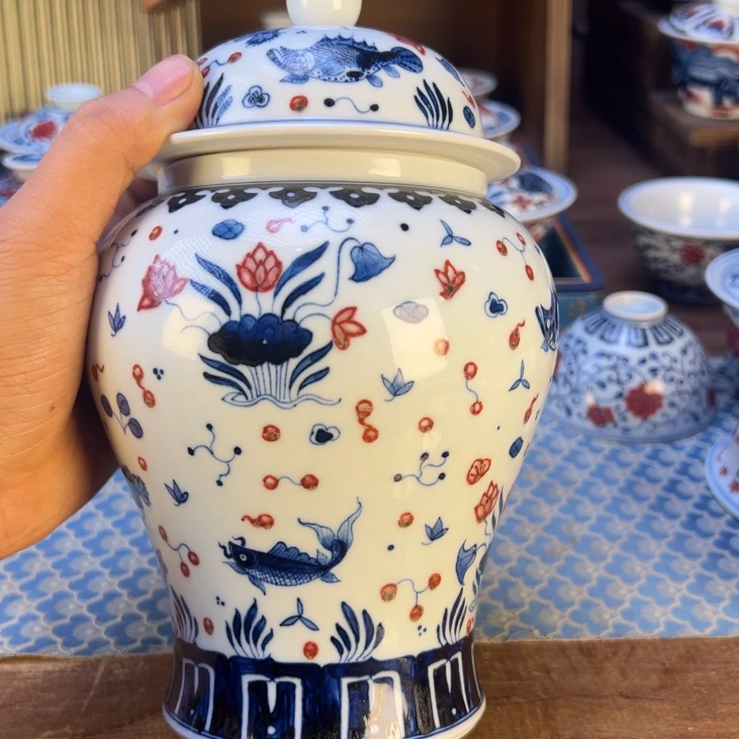 盖碗咖**微瑕景德镇茶器百宝箱