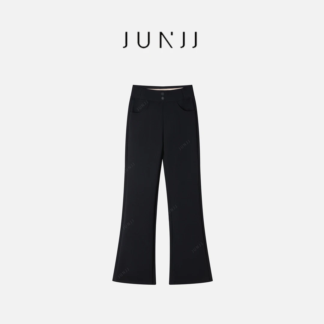 杰瑞【微喇鹅绒裤】2025新款秋冬零下40加厚外穿高腰羊毛保暖羽绒裤