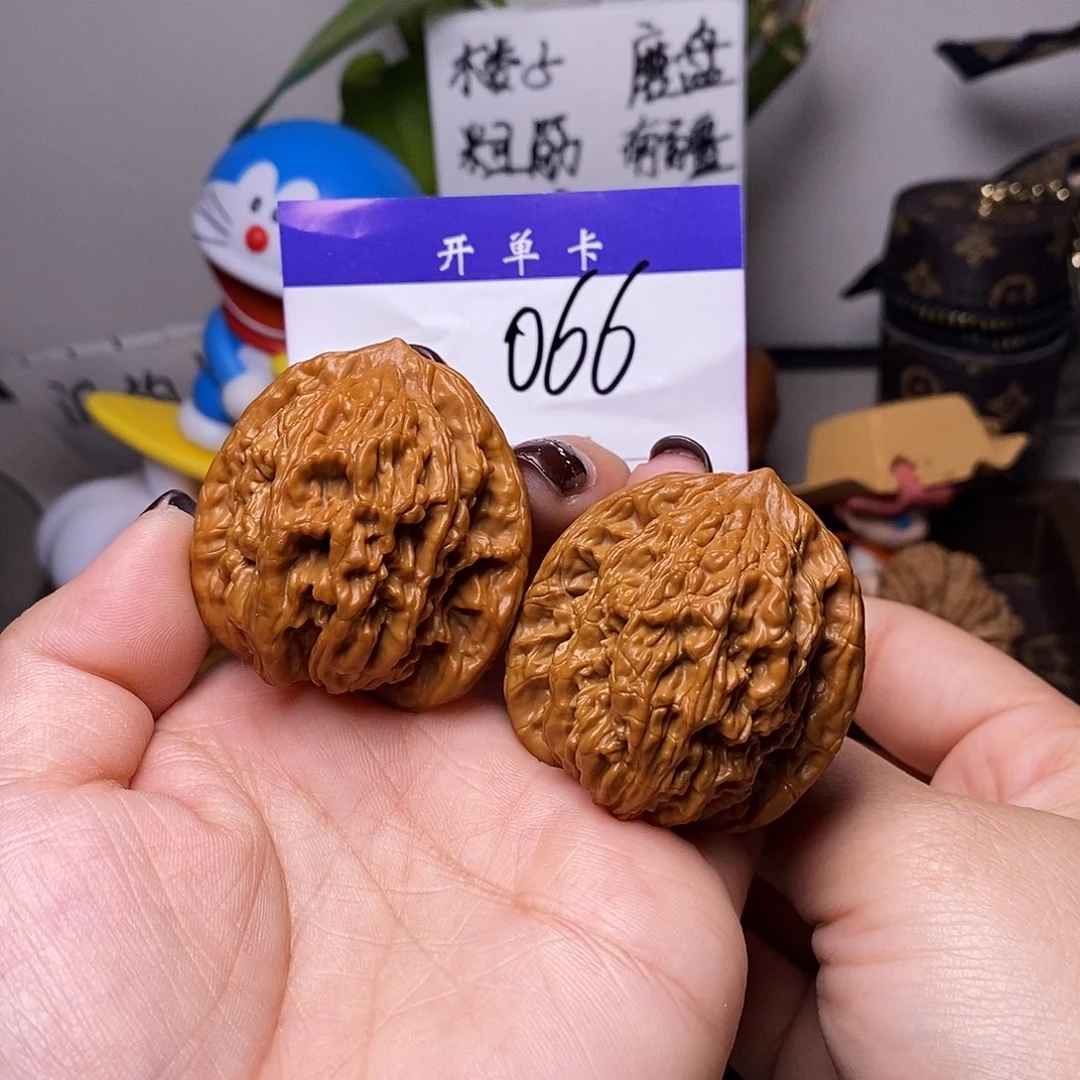 桃核吊坠文玩核桃麦穗虎头42全品n