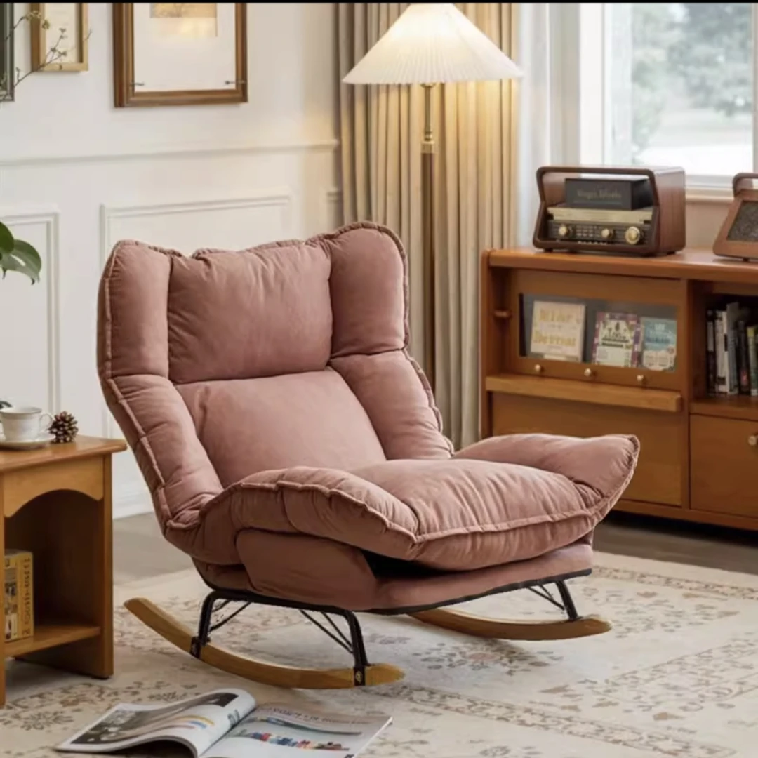 云朵摇摇椅可折叠调节单人午休椅躺椅懒人沙发家用客厅阳台休闲椅