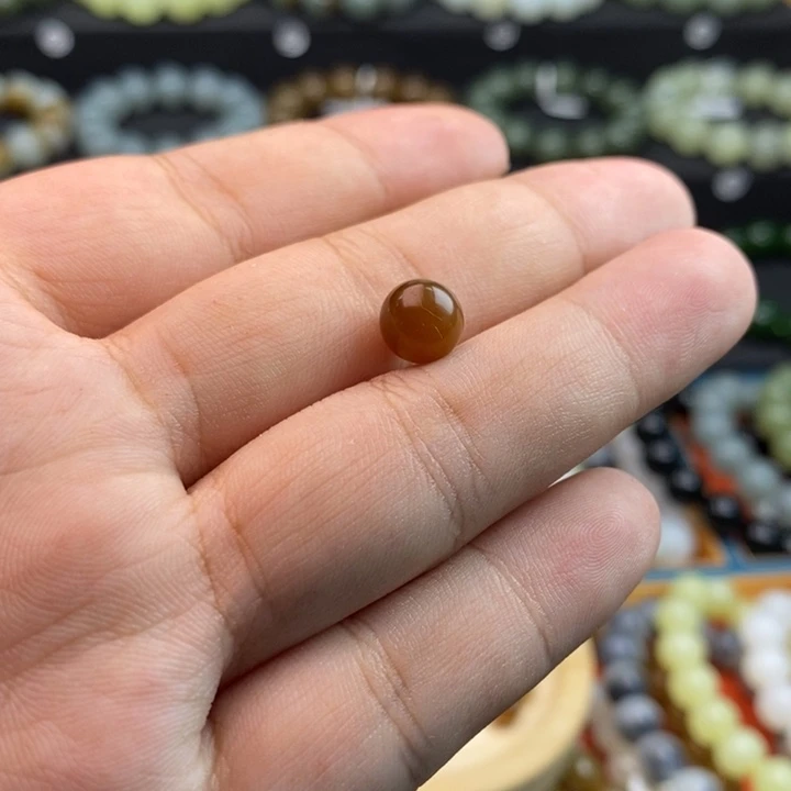 手串未镶嵌和田玉Q卡8单珠