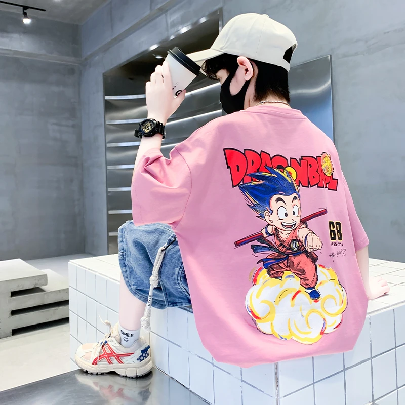 儿童装夏装男童套装纯棉短袖t恤2025夏季中大童半袖男孩衣服潮酷T