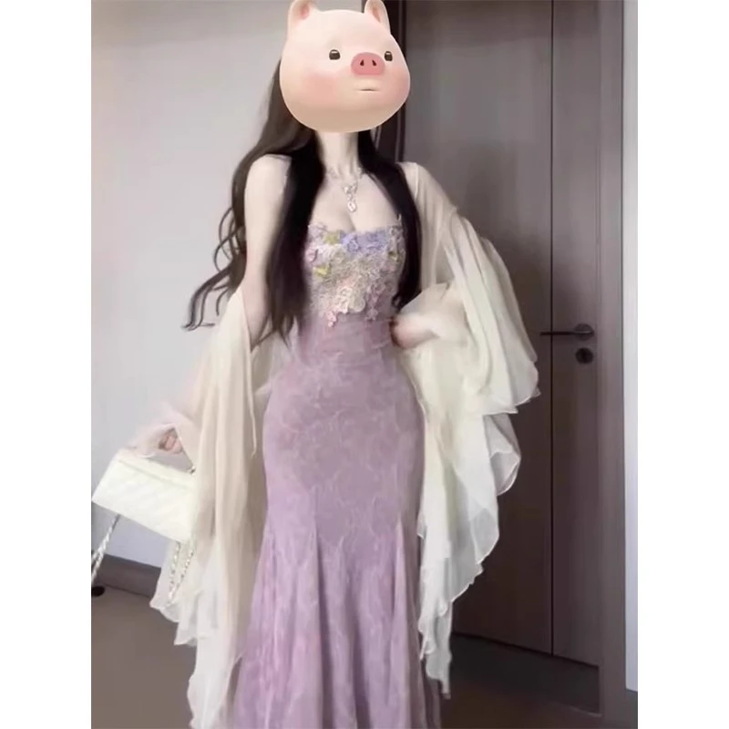 超仙气不规则雪纺防晒衣女夏季配裙子外搭小披肩薄纱开衫透气罩衫