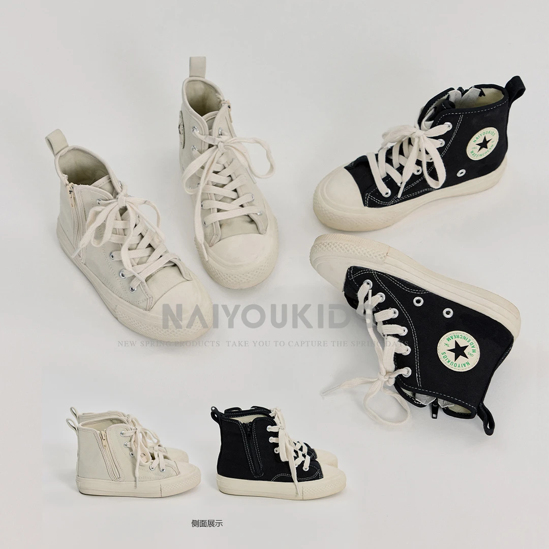 框起来4】儿童帆布鞋2025春季新款百搭舒适宝宝休闲鞋X469