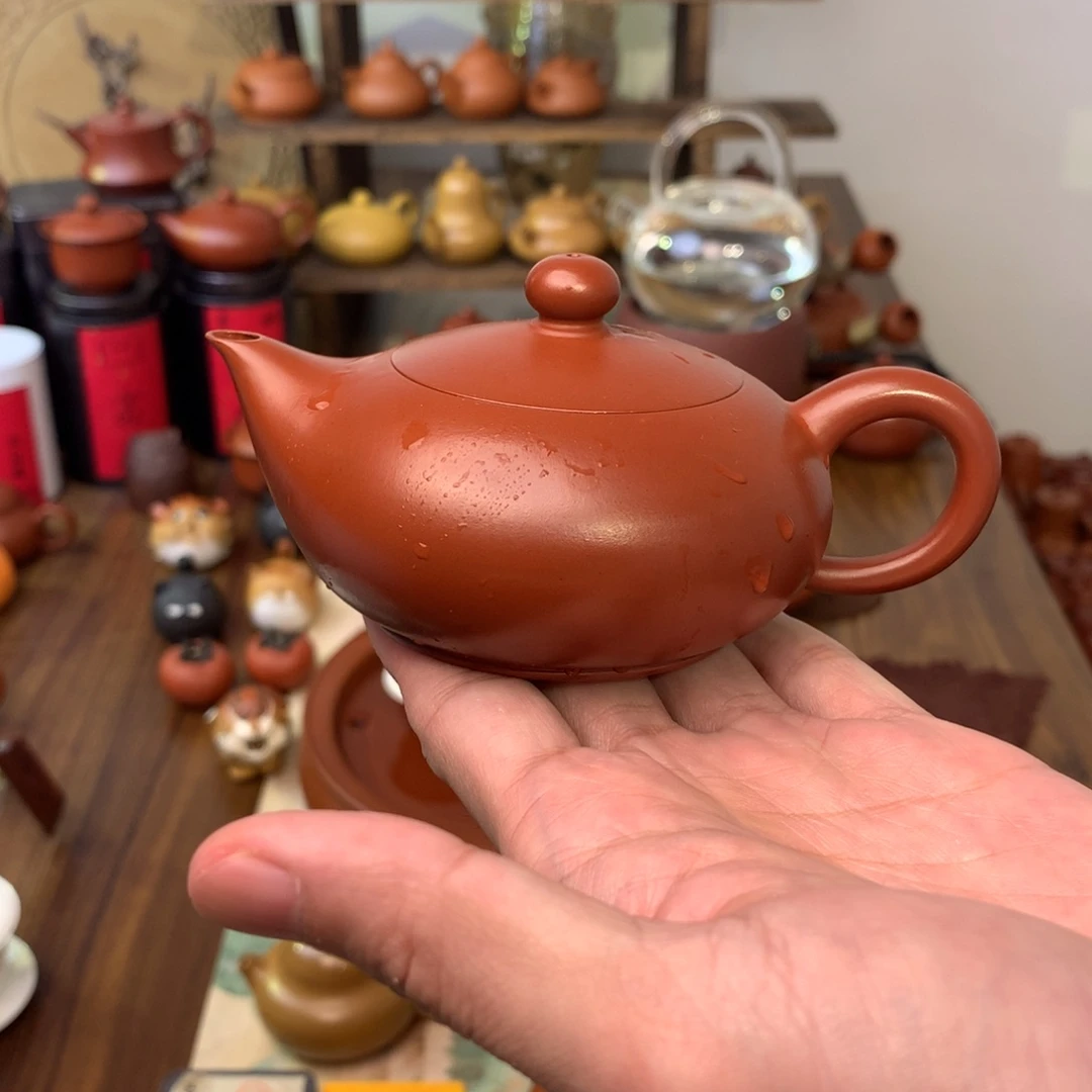 浮***风紫砂壶凤雏110ml朱泥
