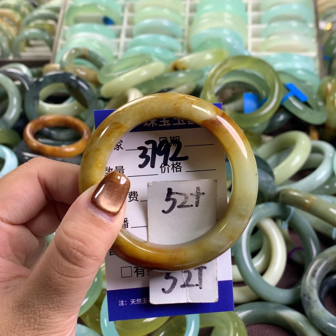 未镶嵌蛇纹石玉手镯3792
