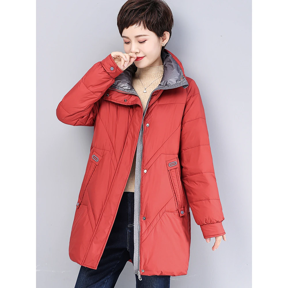 2003羽绒服女2023年新款大码宽松休闲中长款羽绒外套