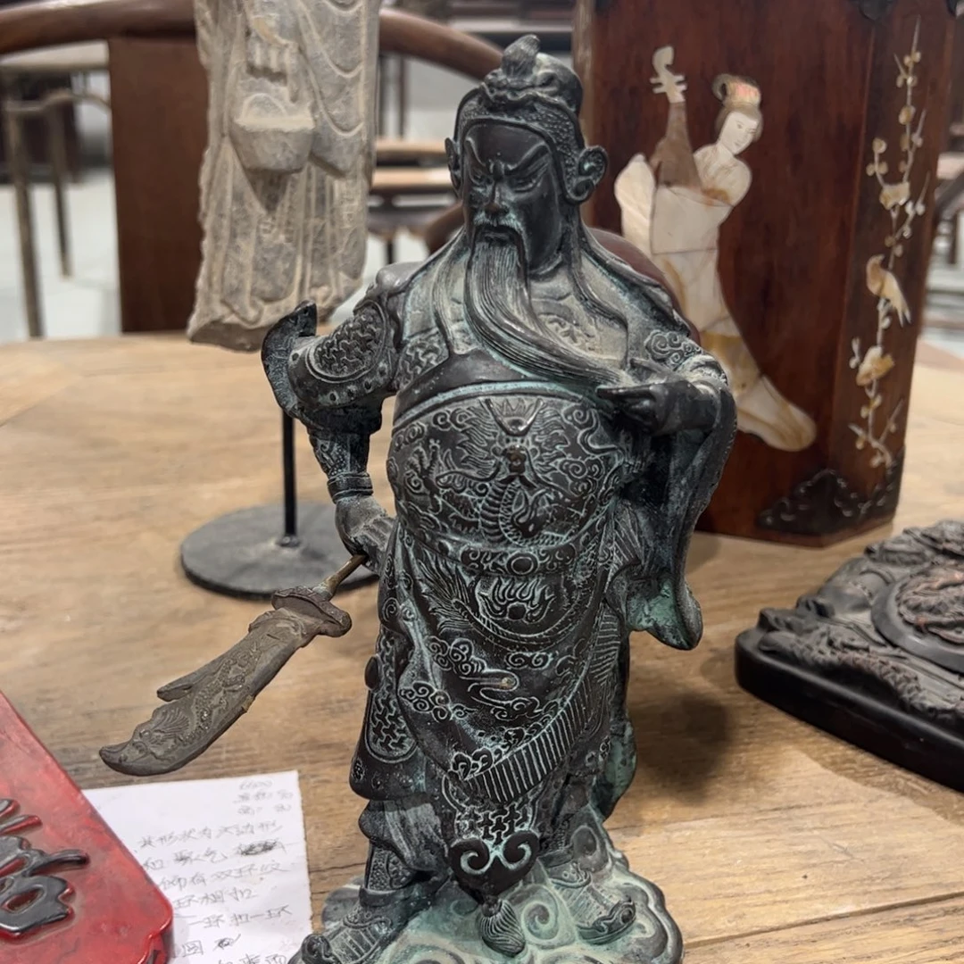 黄铜关二爷像包邮