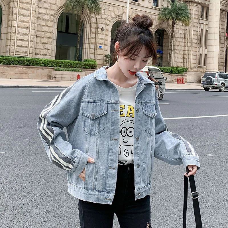 W154 儿童牛仔外套拼接