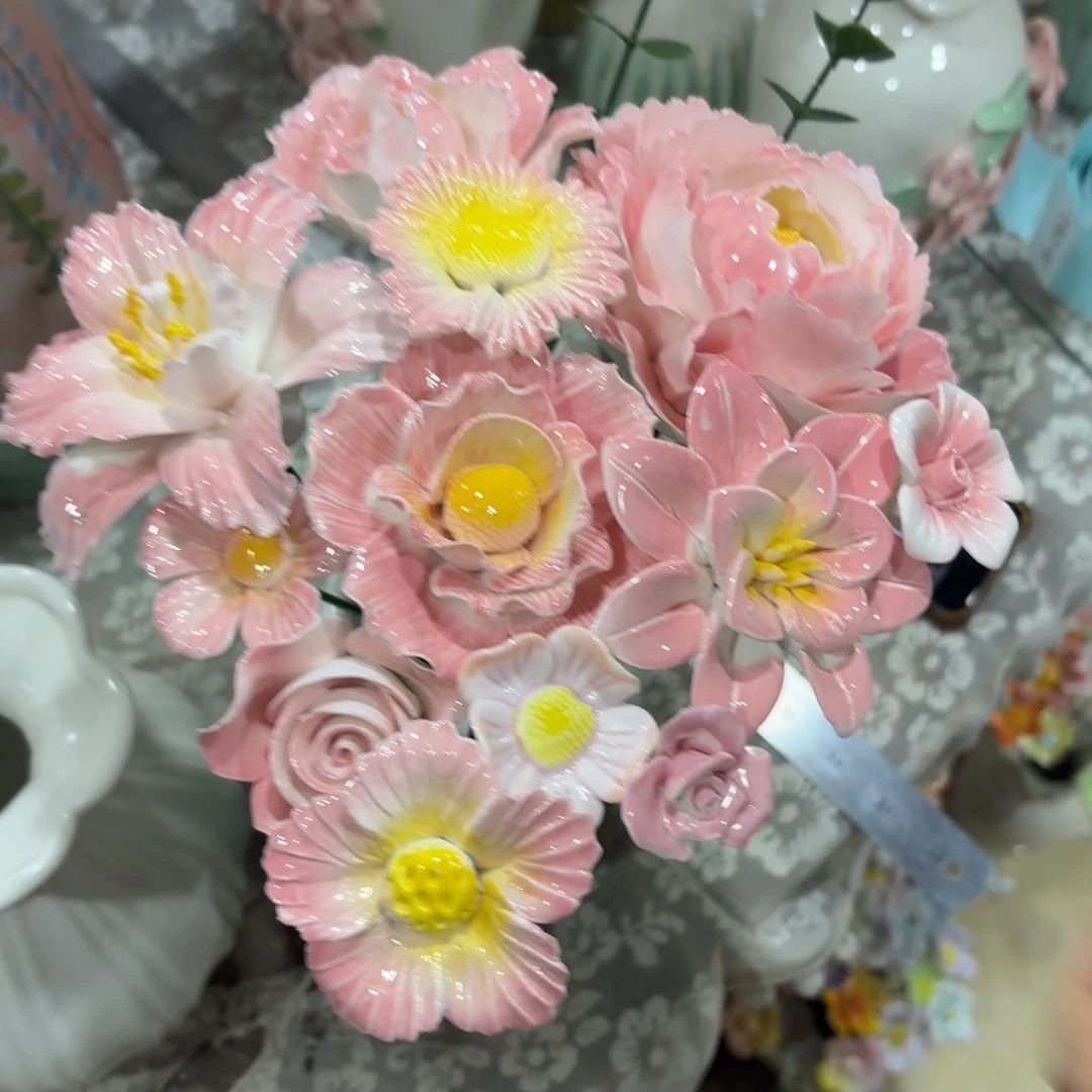 陶瓷花，20元发货，退款拉黑，2661