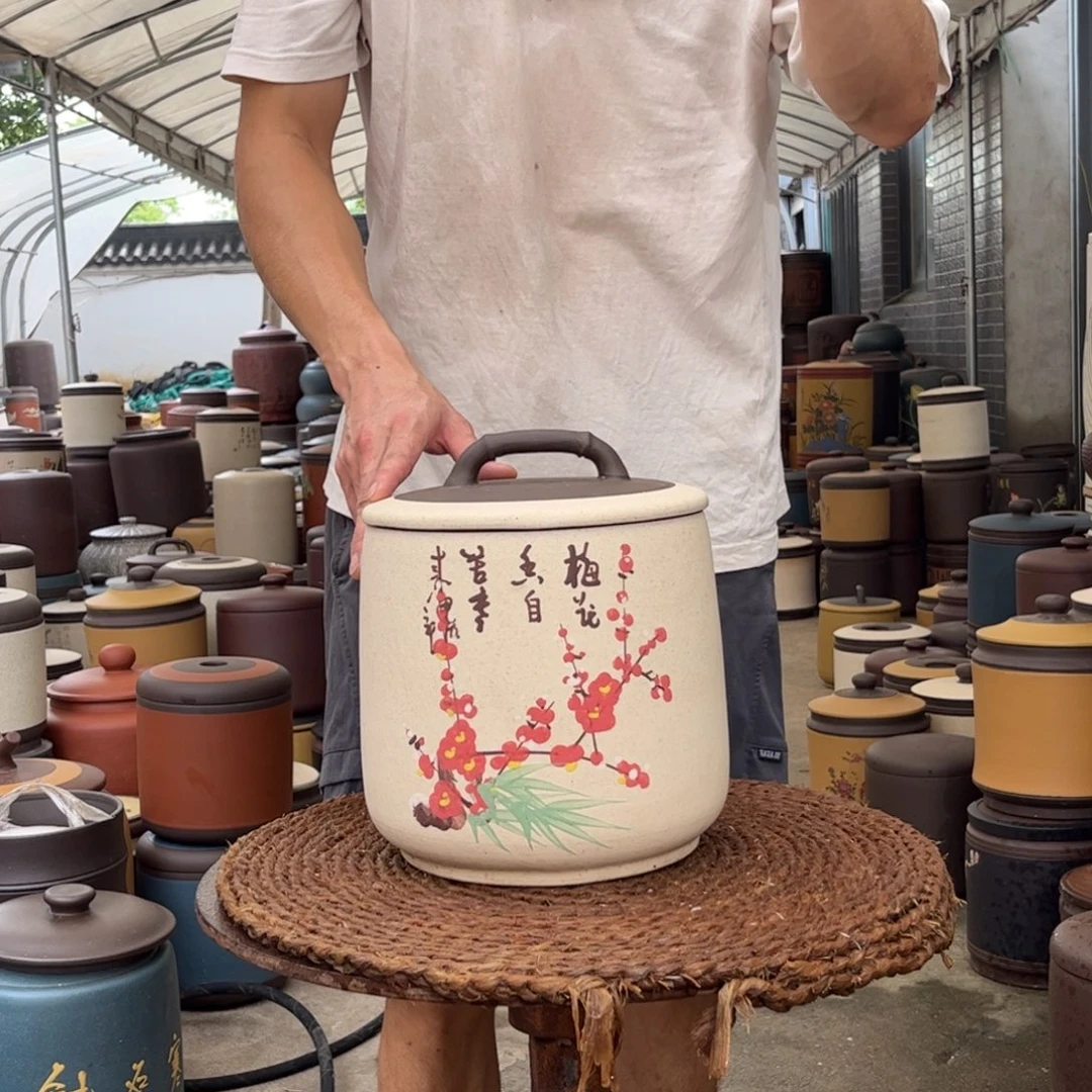 紫砂茶叶罐8 饼茶叶罐