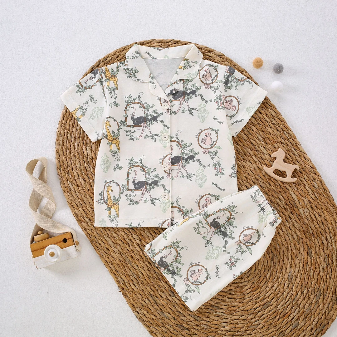 8432-【花间大鹿-儿童家居服】-直播间专享