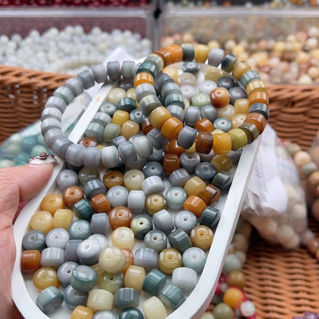 白玉菩提吊坠C/10mm/100+20颗