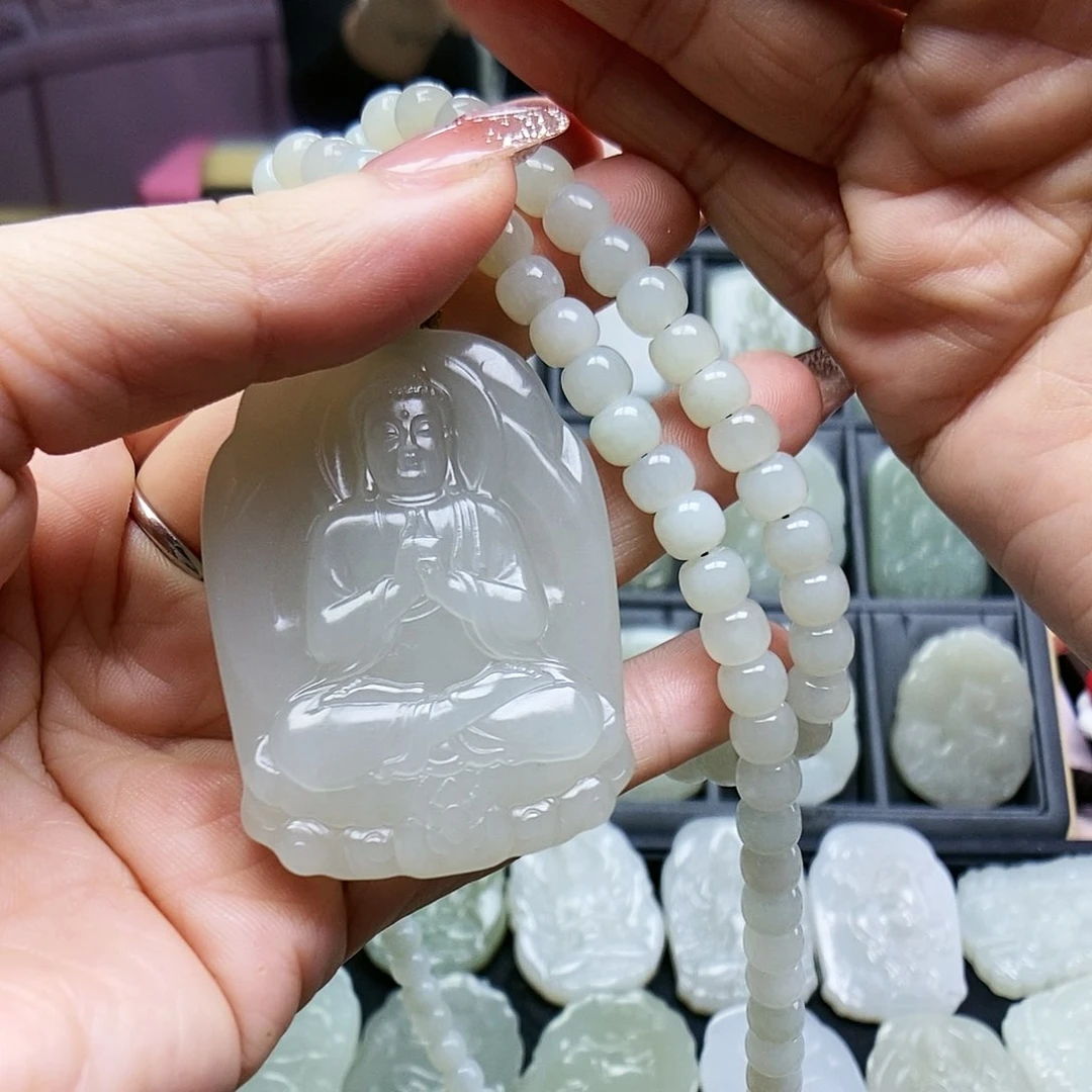 和田玉颈饰未镶嵌用****2