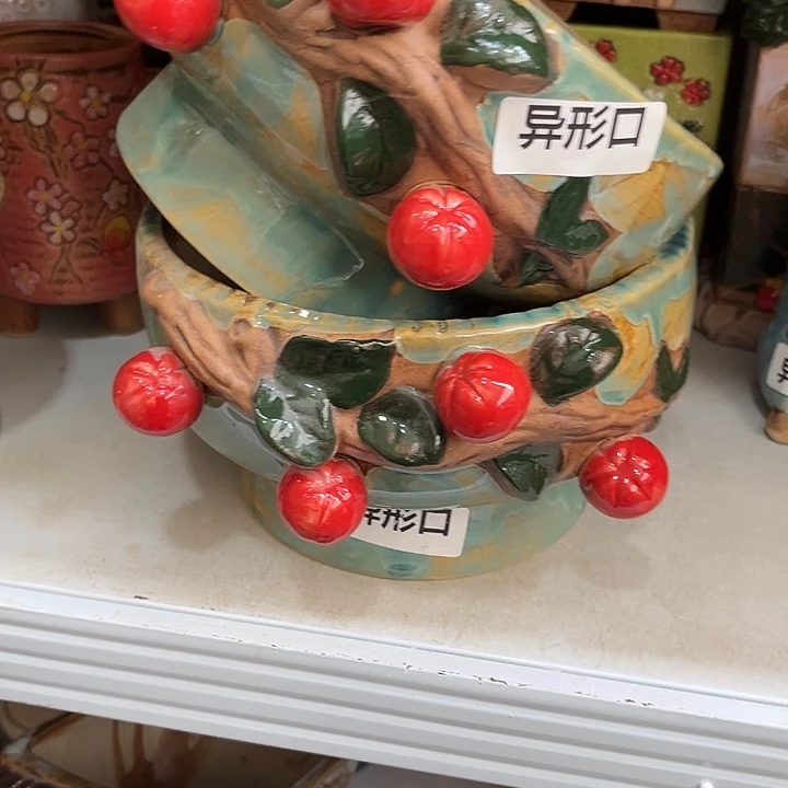 粗陶材质多肉花盆