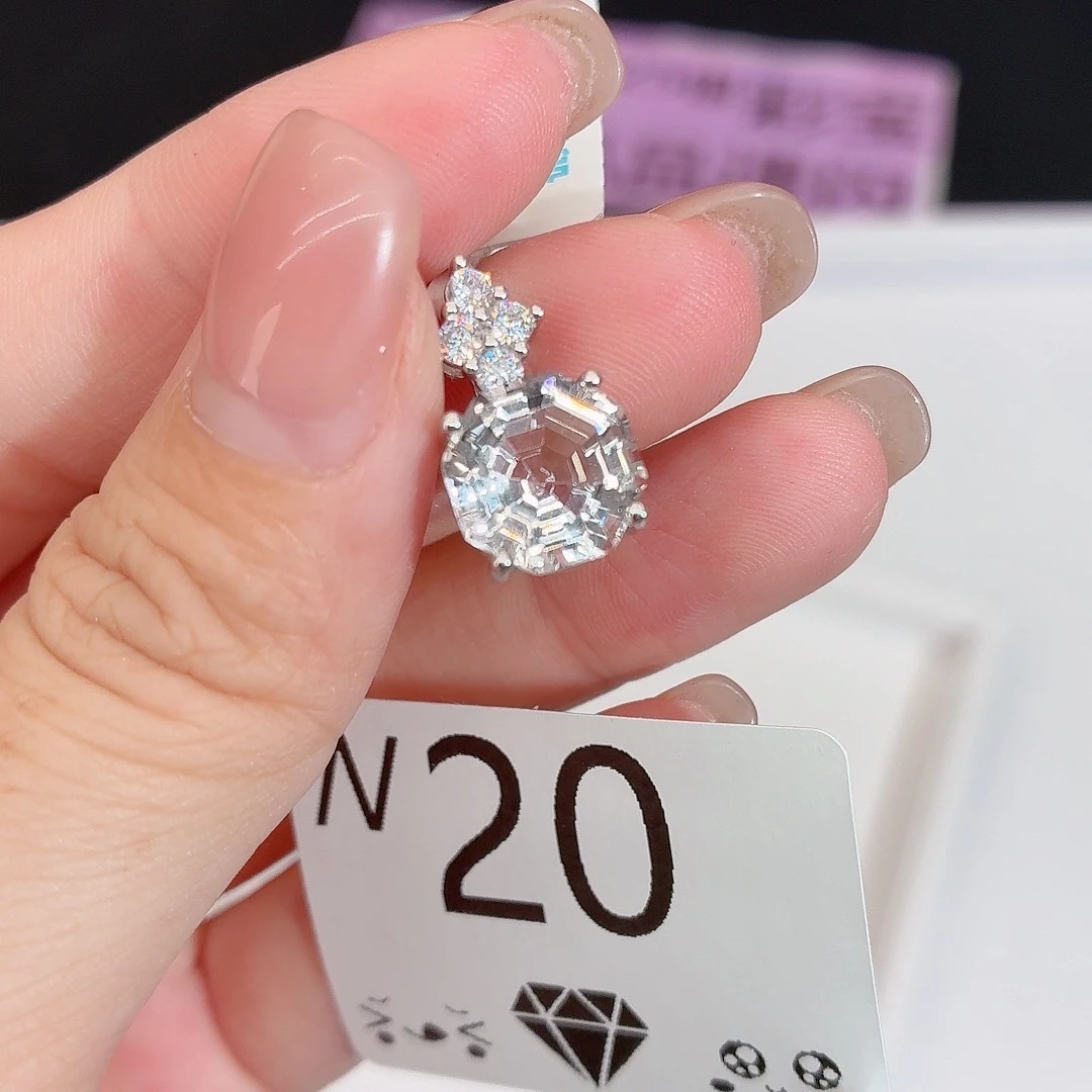 珠宝半成品银S925镶嵌水晶