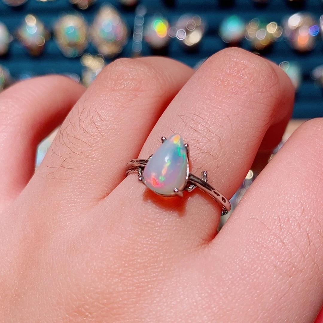 欧泊银S925镶嵌戒指