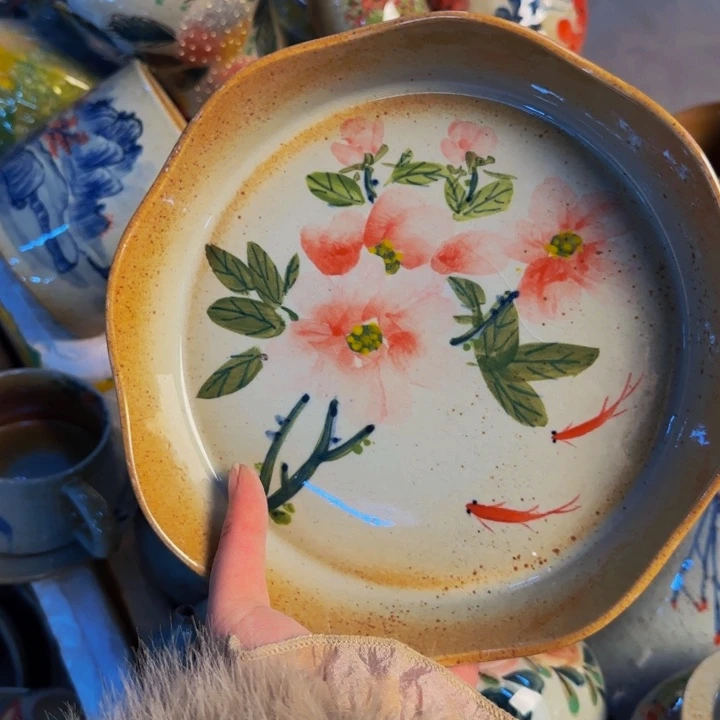 瓷片景德镇陶瓷手工手绘