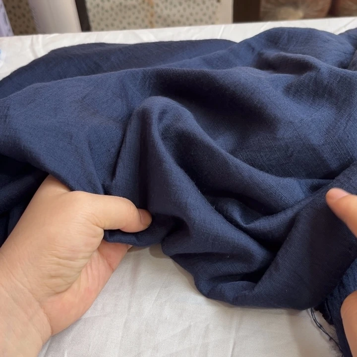 藏蓝麻棉1.5米。