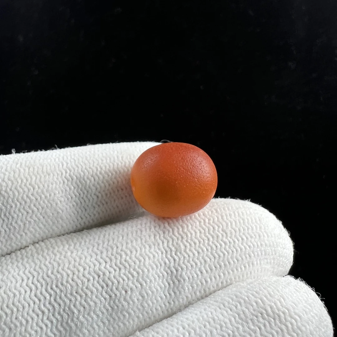 Y6896天然原矿蜜蜡 老蜡枣珠 13.8*15.6mm抖音基地质检发