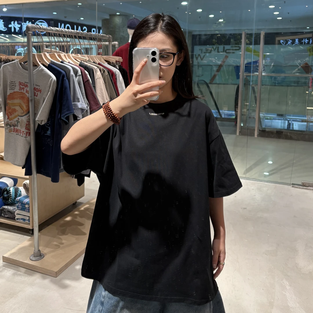 夏季新款短袖夏季日系刺绣宽松情侣百搭 LF24150