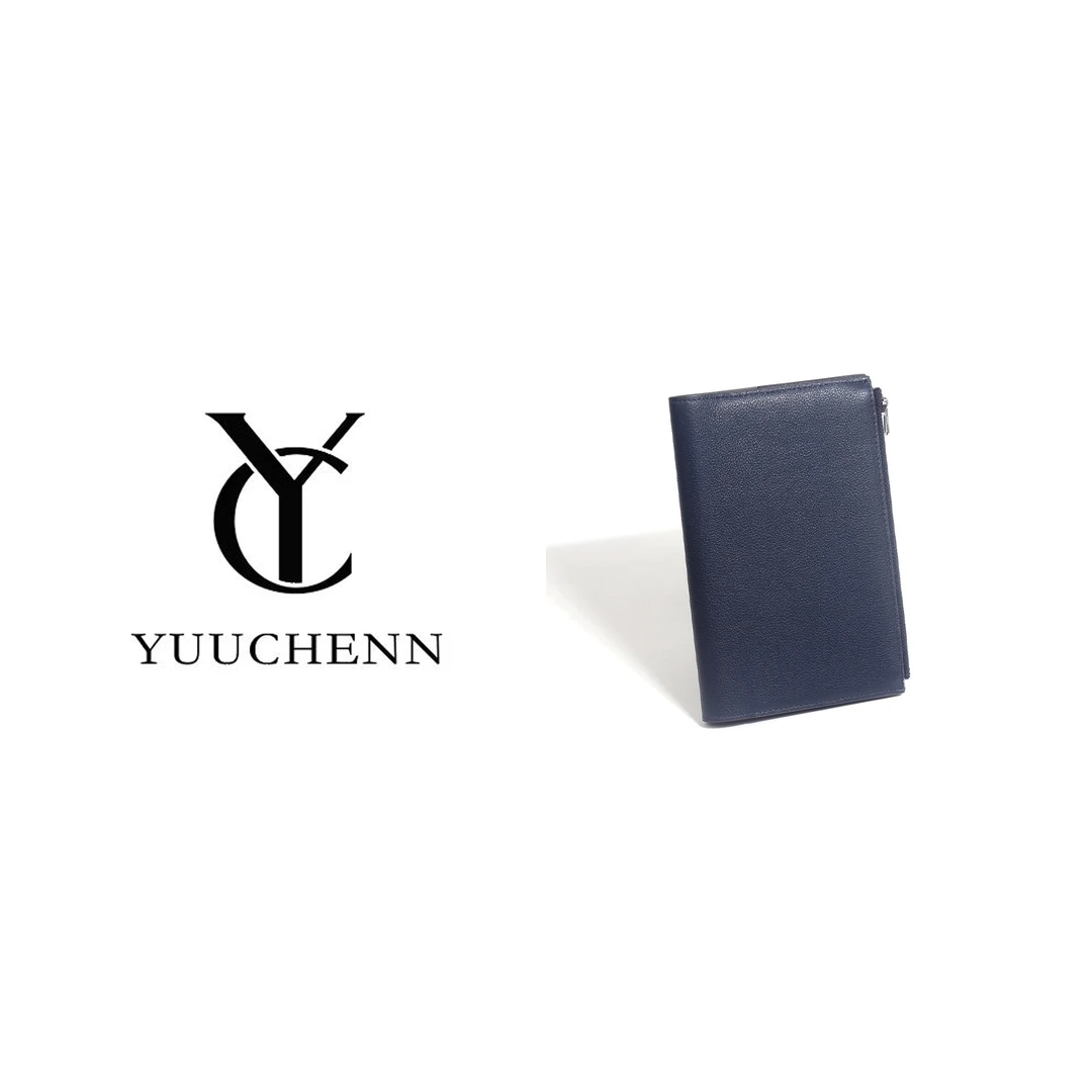 YUUCHENN/【护照包】进口牛皮17.5cm 午夜蓝 HH5638