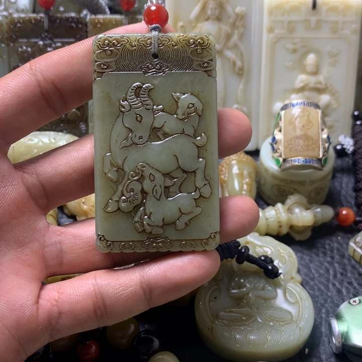 和田玉挂件未镶嵌夏*