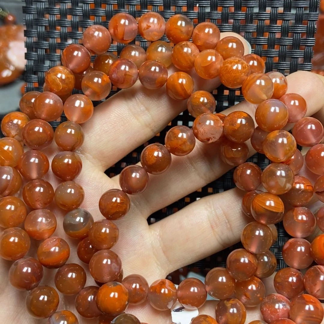 南红玛瑙手串未镶嵌子*9mm