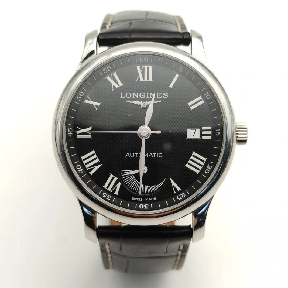 99新 Longines/浪琴 L2.708.4.51.7名匠708黑大嘴表径38.5后配扣