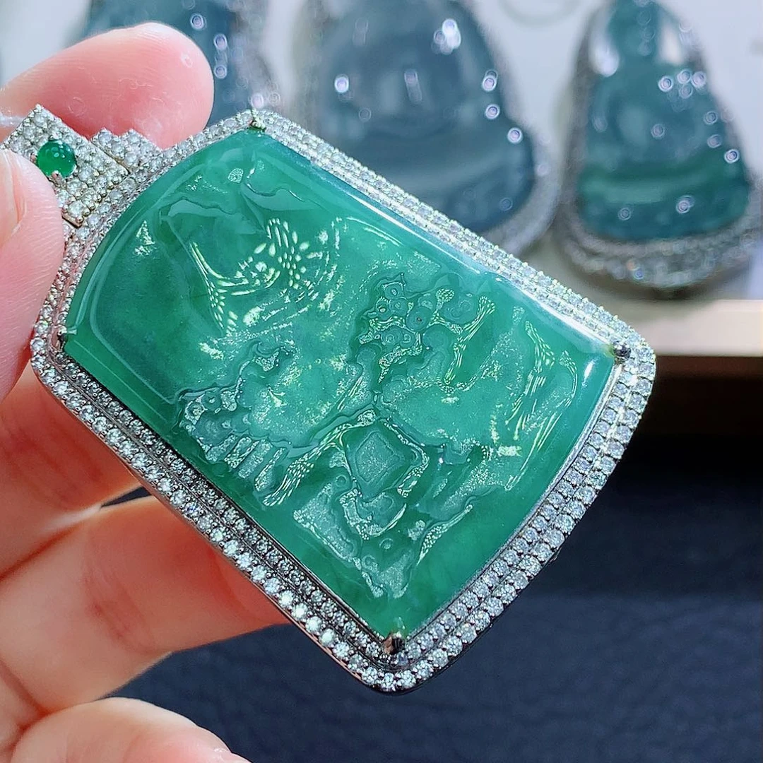 未镶嵌挂件翡翠翡翠