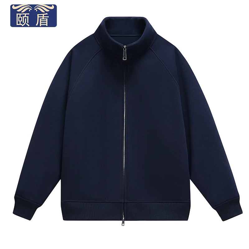颐盾棉质常规秋季休闲立领男式卫衣开衫透气休闲潮流百搭开衫外套